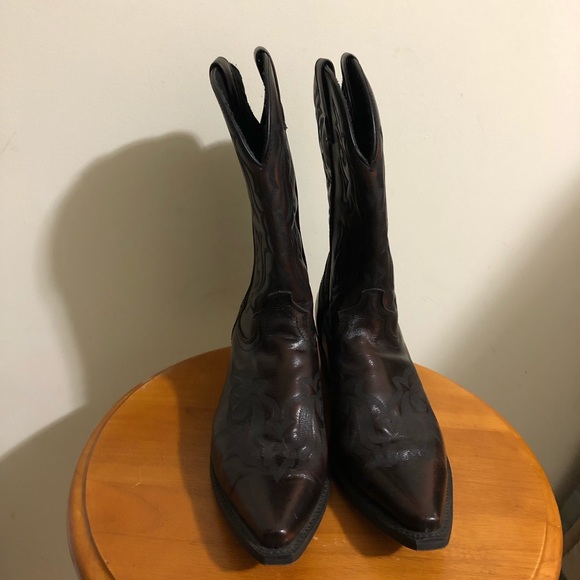 Laredo Hawk Western Leather Boots - Picture 1 of 6